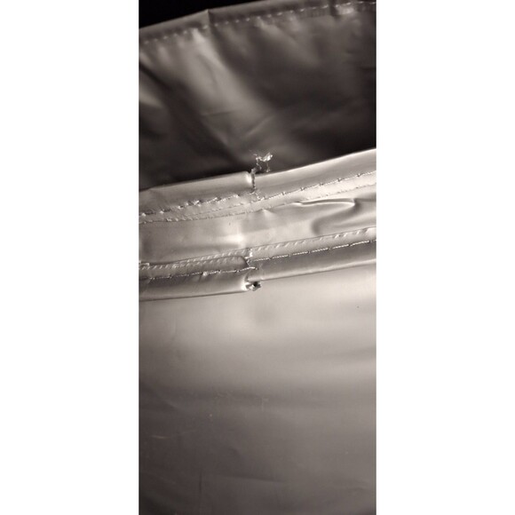 NEW Lowe's Insulated Lunch Bag Blue Logo Zipper Adjustable Strap - Picture 4 of 6